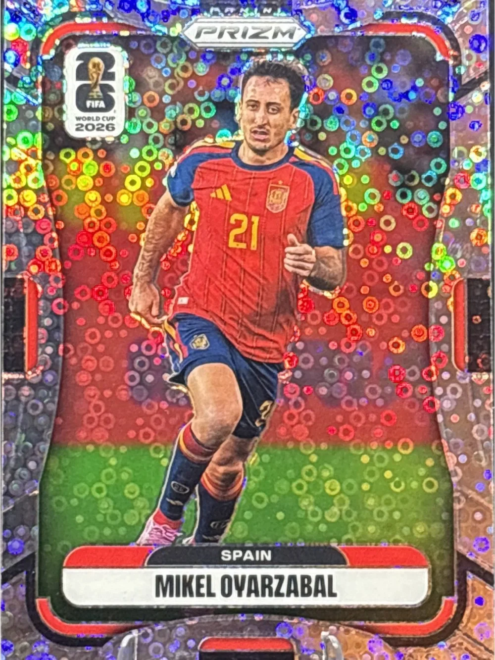 Panini Prizm Mikel Oyarzabal Soccer Card - Shimmer Prizm
